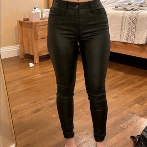 Cotton pleather pants! So comfy.